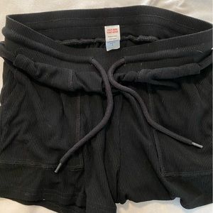 Born Primitive Women’s Lounge Shorts size Small. Black. Ribbed.